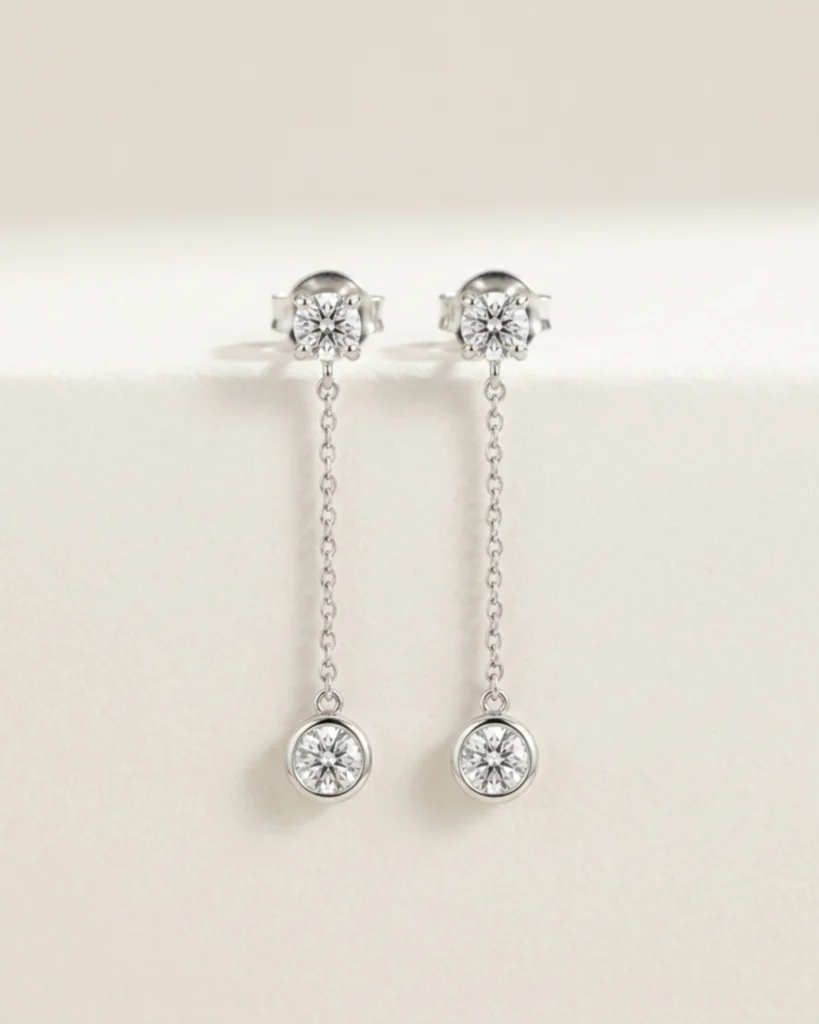 solitaire earrings result
